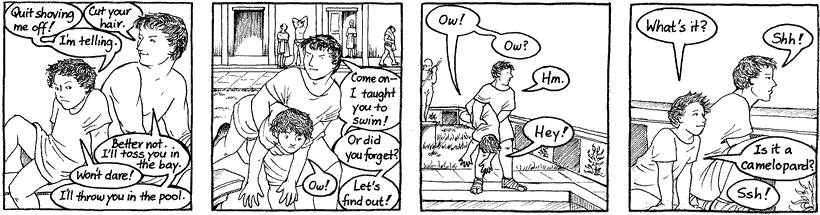 You never know where you might run into a giraffe