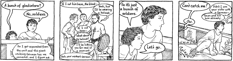 Your mother wears army boots